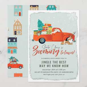 Jultomten Virtuellare Julfest under jul Inbjudningar