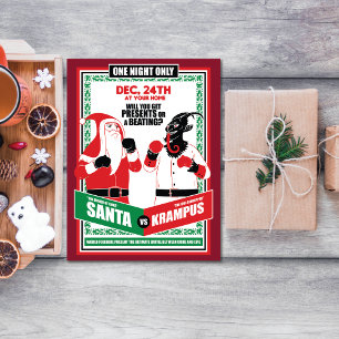 Jultomten vs. Krampus Boxing Match Bra mot Evil