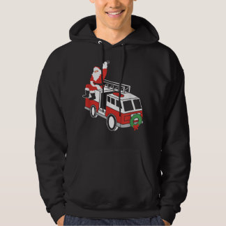 Jultomten Wave on Fire Lastbil Firefighter Chris Hoodie