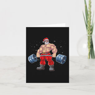 Jultomten Weightlift Fitness jul Bodybu Kort