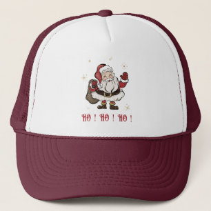 Jultomten White och Maroon Truckerkeps