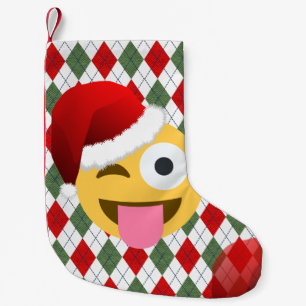 jultomten wink emoji julafton christmas-lagring liten julstrumpa