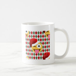 jultomten wink emoji kaffemugg