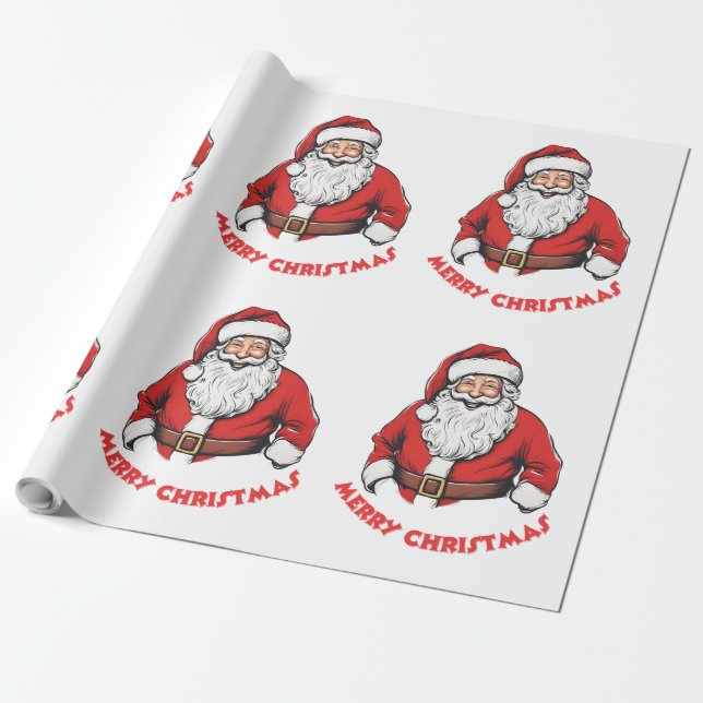 Jultomten Wishing God jul Wrapping Papper Presentpapper (Utrullad)
