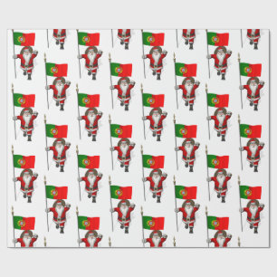 jultomten with Bandeira de Portugal Presentpapper