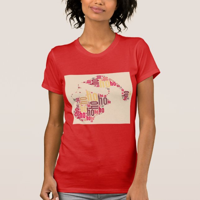 Jultomten wordMolnho Ho Ho Ho T-shirt (Framsida)