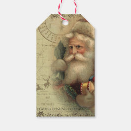 Jultomten World Route Karta Gift Märkre Presentetikett