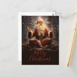 Jultomten Yoga Vykort