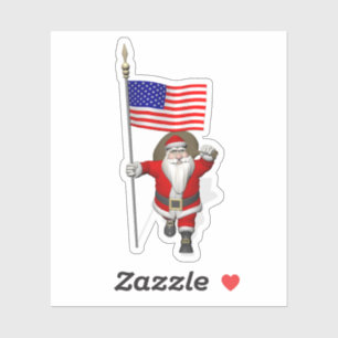 Jultomtenamerikanpatriot Klistermärken