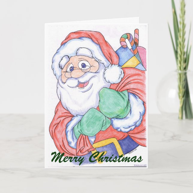 Jultomtenjulkort Helgkort (Framsida)
