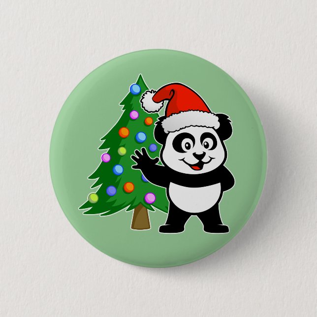 JultomtenPanda Knapp (Framsida)
