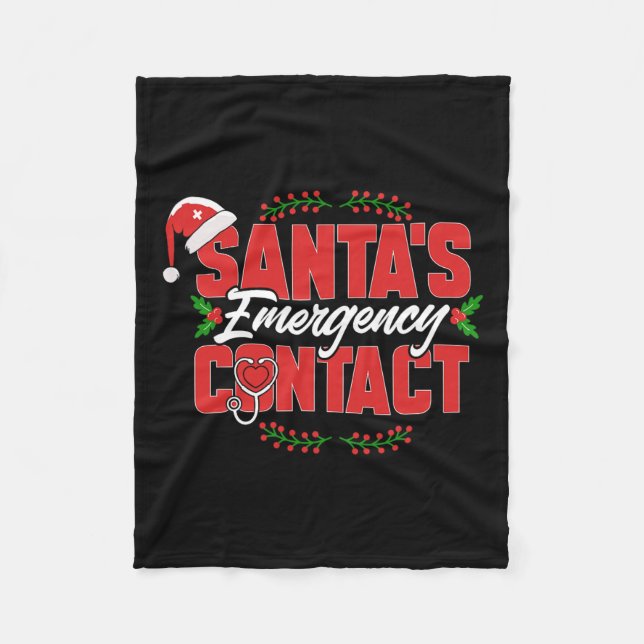 Jultomtens Akut. Nurse Fleecefilt (Framsidan)