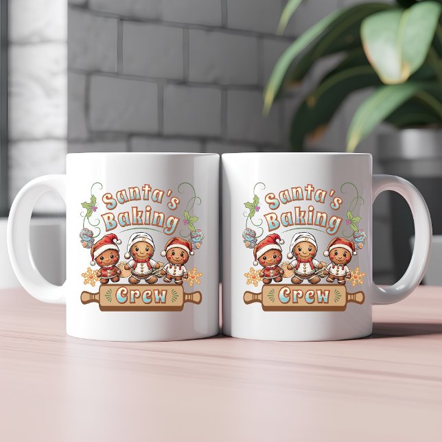 jultomtens Baking Crew-julkakor Kaffemugg (Skapare uppladdad)