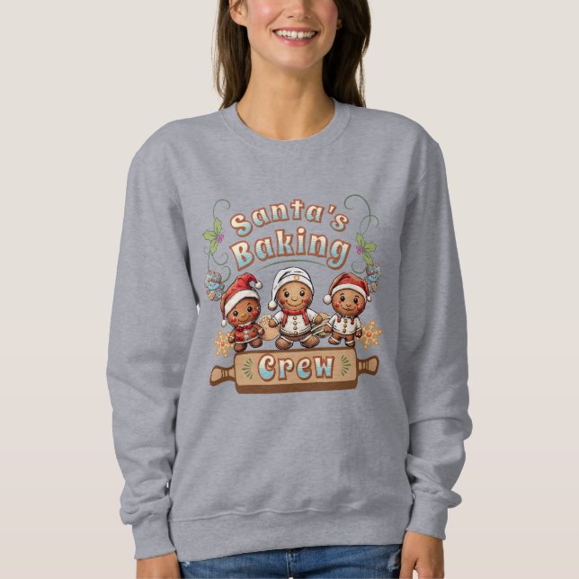 jultomtens Baking Crew-julkakor T Shirt (Framsida)