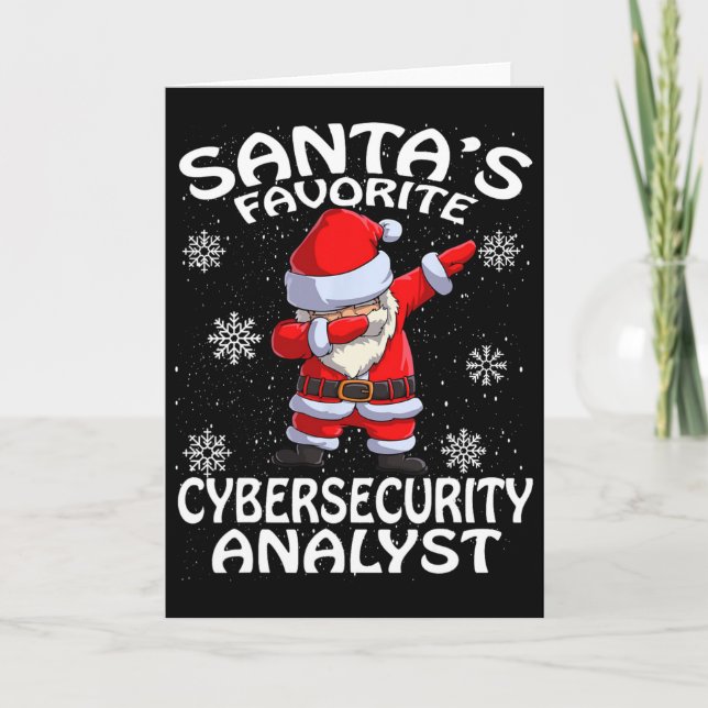 Jultomtens favorit cybersäkerhetsanalytiker jul kort (Framsida)