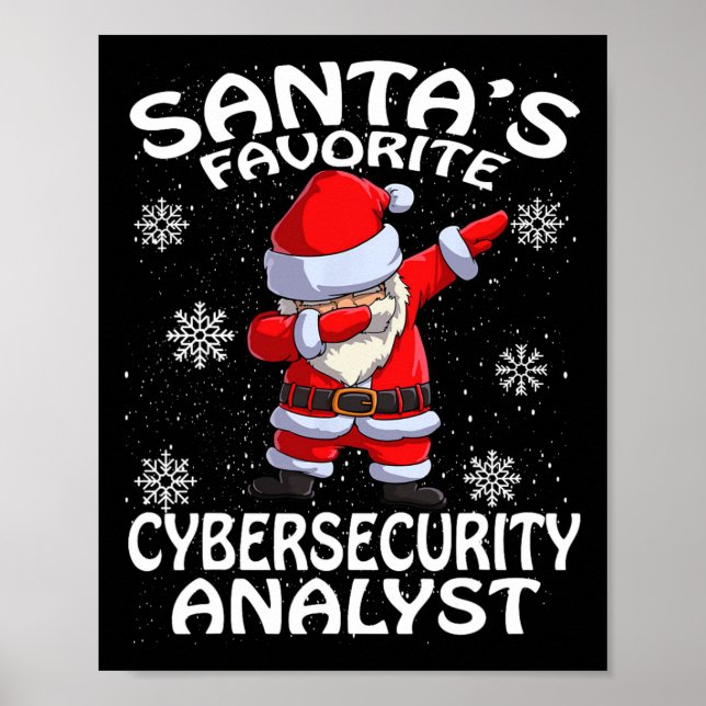 Jultomtens favorit jul för cybersäkerhetsanalytike poster (Framsidan)