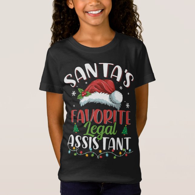 Jultomtens favoritassistent Jultomten H T Shirt (Framsida)