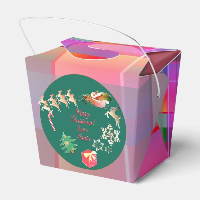 Jultomtens favoritbox för renar presentaskar (Baksidan Sidan)