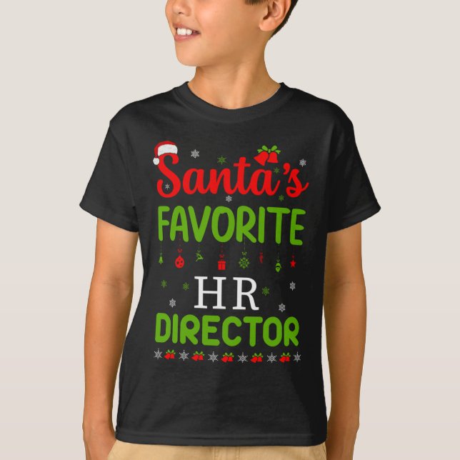 Jultomtens favoritchef Hr Cute Merry T Shirt (Framsida)