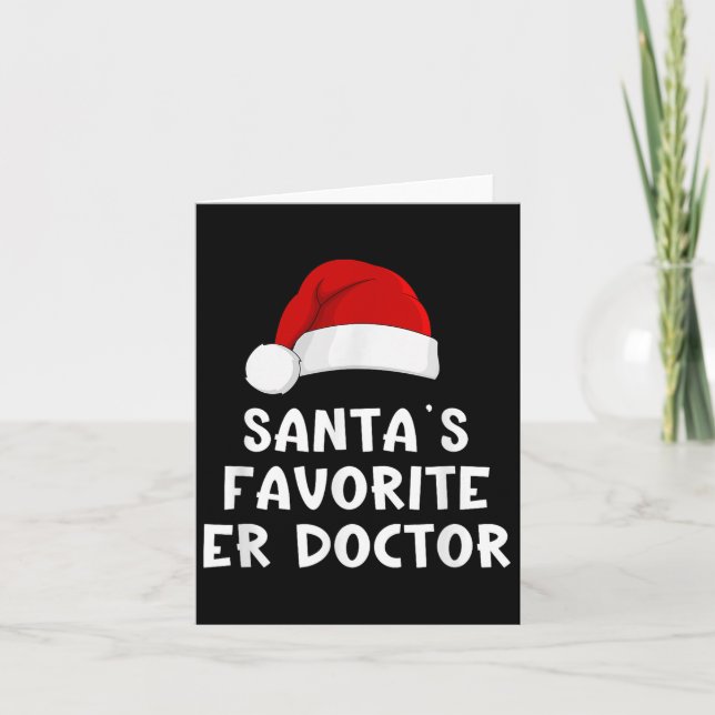 Jultomtens favoriter Er Doktor Funny Julafton Pa Kort (Framsida)