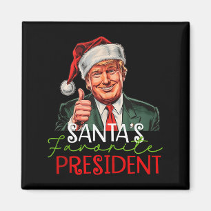 Jultomtens favoritpresident Rolig jultomte Trump 2 Magnet