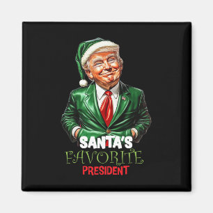 Jultomtens favoritpresident rolig Trump Magnet