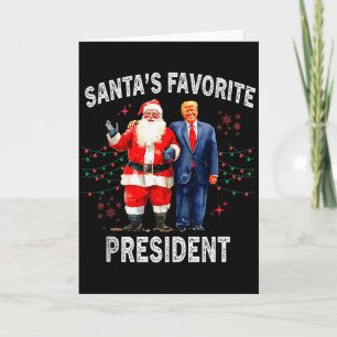 Jultomtens Favoritpresident Rolig Trump Tank Topp Kort