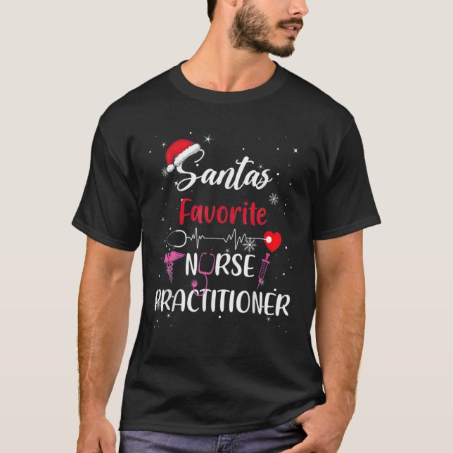 jultomtens favoritsjuksköterska t shirt (Framsida)