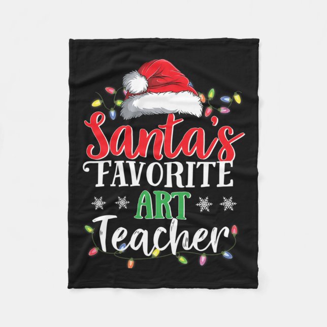 jultomtens favorittektlärarprogram julklappens Rol Fleecefilt (Framsidan)