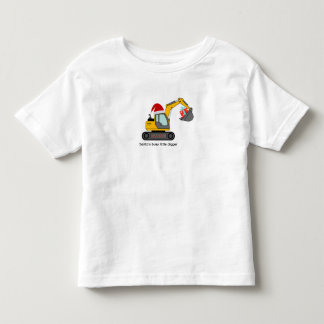 Jultomtens grävmaskin Bebis T-Shirt