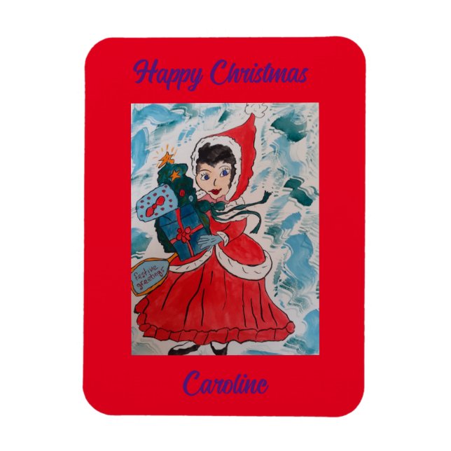 jultomtens Helper-jul Magnet (Vertikal)