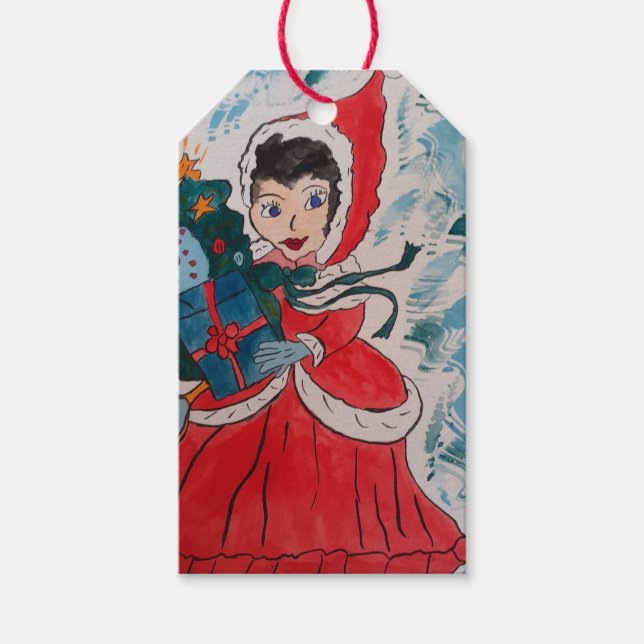 jultomtens Helper-jul Presentetikett (Framsidan)