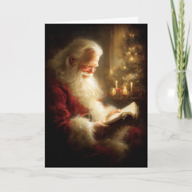 Jultomtens julafton helgkort (Framsida)