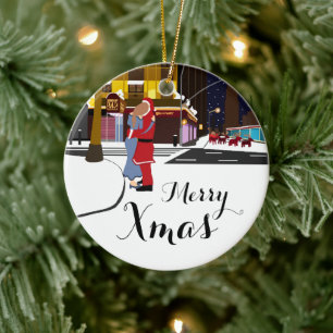 jultomtens kyss på juljulhelgen Ornam Julgransprydnad Keramik