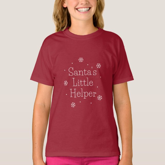 Jultomtens lilla Helper T-Shirt (Framsida)