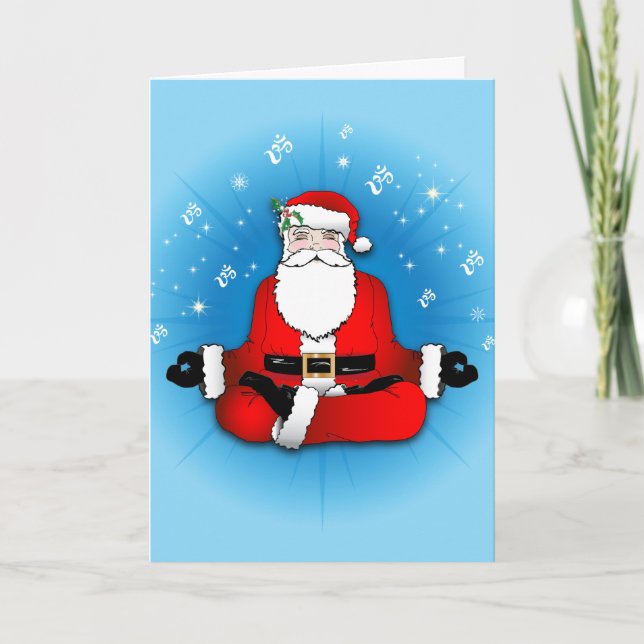 Jultomtens meditationskort helgkort (Framsida)