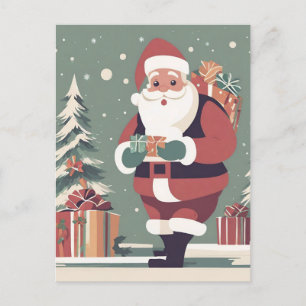 Jultomtens moderna julklapp helg vykort