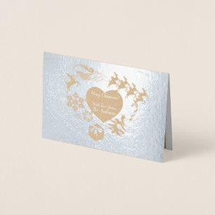 Jultomtens Rener Silver Foil Card Folierat Kort