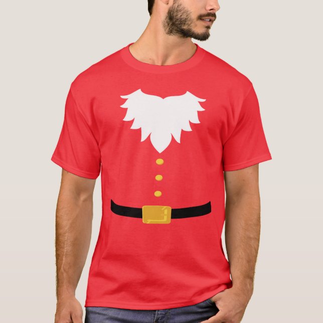 Jultomtenskägg och bälte t shirt (Framsida)