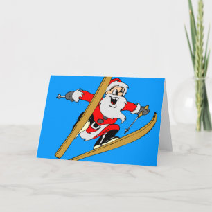 JultomtenSkiers som skidar julaftonutslagsplatser Helgkort