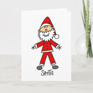 Jultomtenstick figurkort helgkort