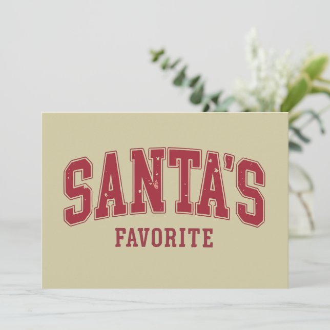 Jultomtes Favorit Julpresent Roligt Festlig Jul Julkort (Stående Fram)