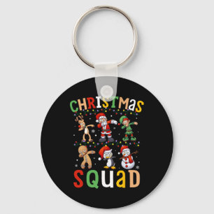Jultorad Santa Dabbing Elf Family Matching Nyckelring