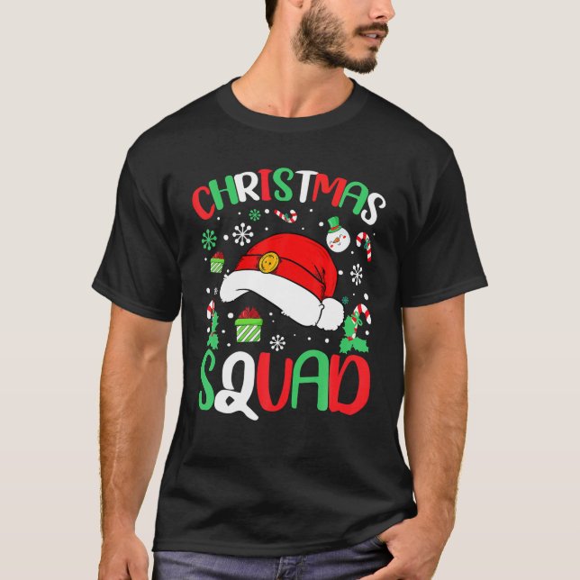 Jultorg-familjgruppen Matchar jul T Shirt (Framsida)