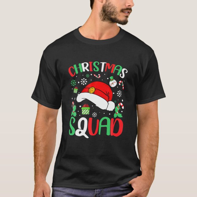 Jultorg-familjgruppen Matchar julafton Pa T Shirt (Framsida)