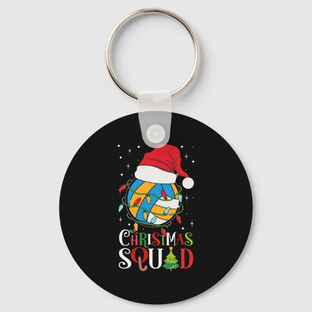 Jultorget Funny Julafton jul Ljus Volley Nyckelring (Framsida)