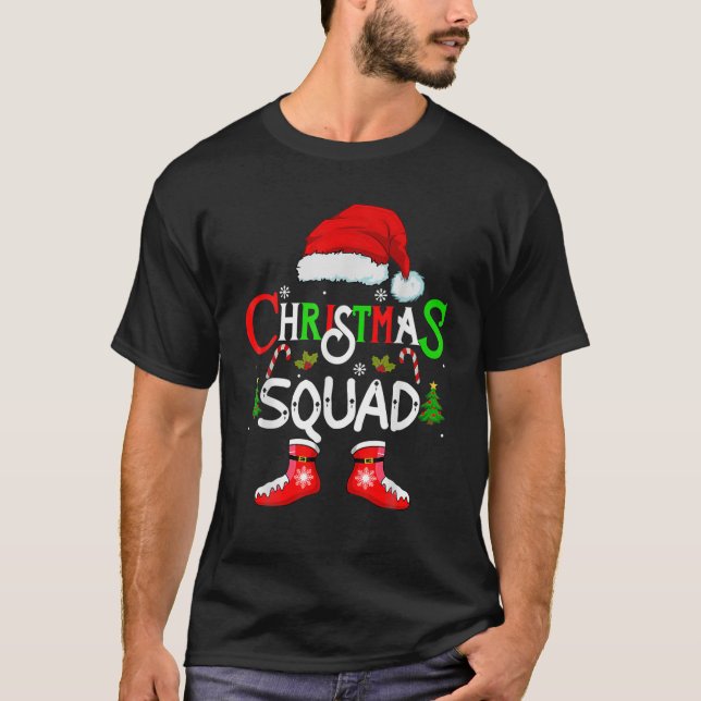 Jultorget Funny Julafton Santa Family Pajamas Cr T Shirt (Framsida)