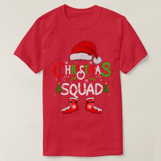 Jultorget Funny Julafton Tomt Familj Pajamas cr T Shirt (Design framsida)