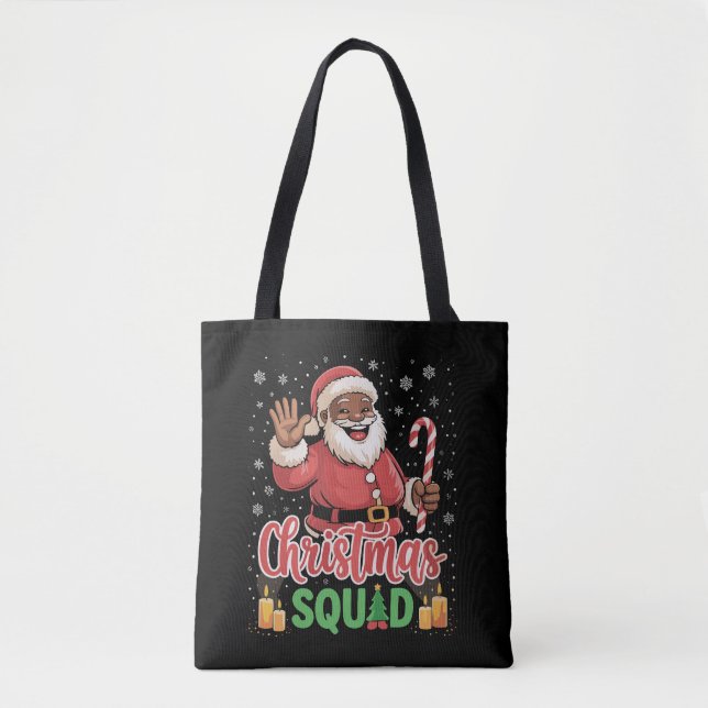 Jultorna Santa Afro Man Proud Black African Tygkasse (Framsida)