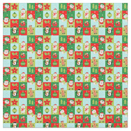 Jultorna Santa Elves Reindeer & More Tyg